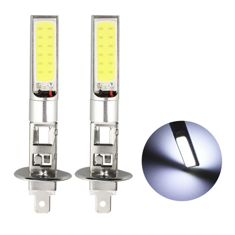 2pc H1 LED Headlight Auto Bulbs 10SMD 6000LM 100W 6000K Xenon Super Bright Car Headlights 12-24V Waterproof Dust-proof Headlights