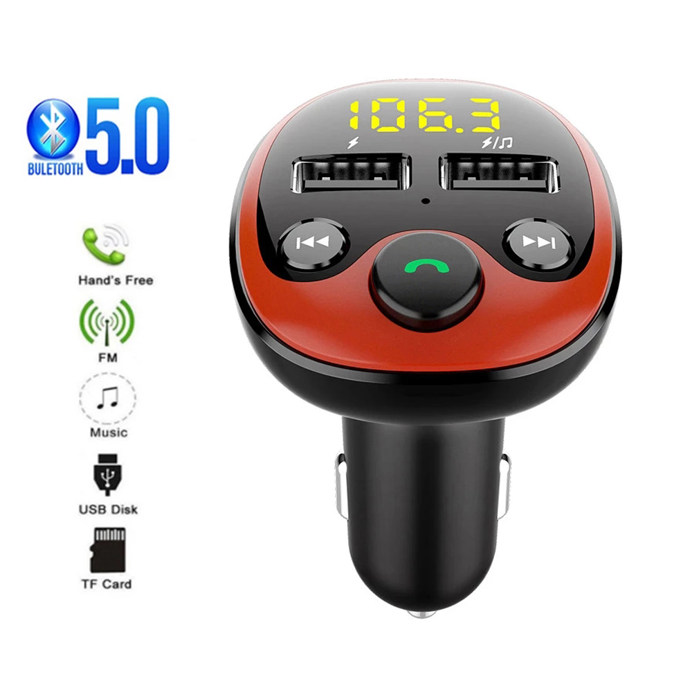 Car Wireless Bluetooth FM Transmitter MP3 Music Player Radio Dual USB Car Fast Charger Adapter Car Accessories