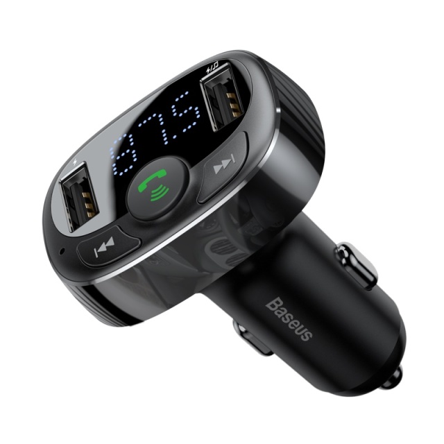 FM Transmitter Bluetooth-compatible Handsfree Car Kit for Mobile Phone MP3 Player With 3.4A Dual USB Car Phone Charger