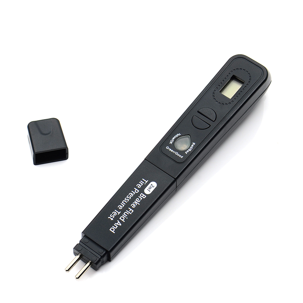 Newest Brake fluid oil Tire Pressure TPMS tester pen 2in 1 Brake Fluid tester and Digital Tire Pressure Gauge 2in1