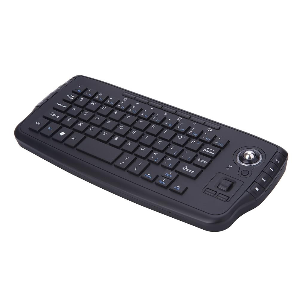 Multimedia keyboard wireless trackball keyboard mini 2.4G wireless keyboard in one multimedia keyboard set For Office Laptop PC