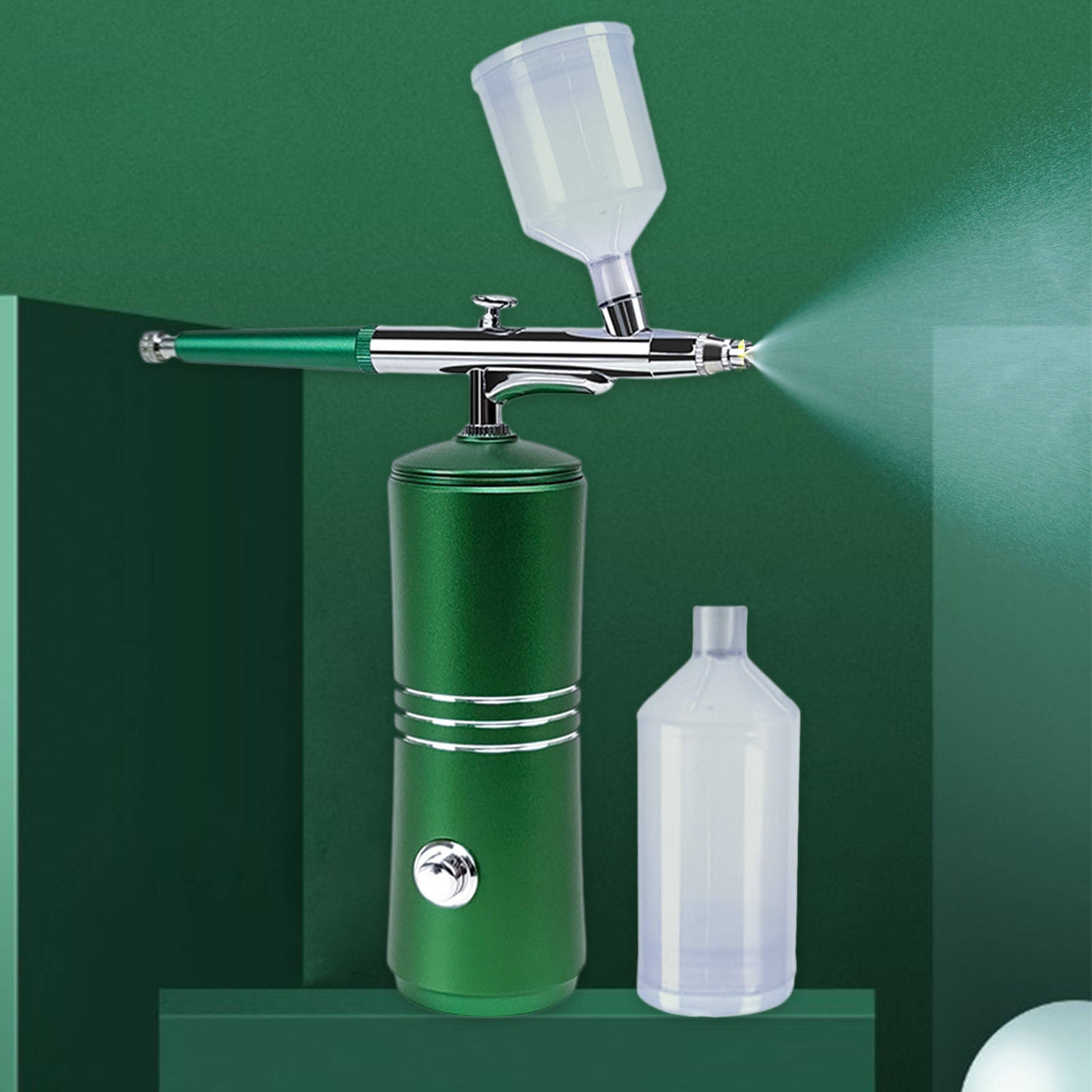 Facial Airbrush Water Oxygen Injection Spray Nano Fog Mist Art Spray Gun Facial Mister Device Makeup Barber Moisturizing