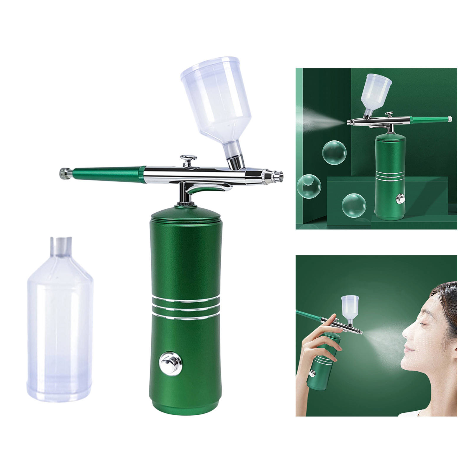Facial Airbrush Water Oxygen Injection Spray Nano Fog Mist Art Spray Gun Facial Mister Device Makeup Barber Moisturizing