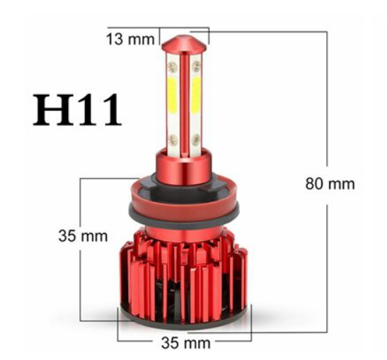 2PCS New Super Bright LED Car Headlight H7 H11 9005 9006 Bulb Auto Headlamp Fog Light 12V 24V