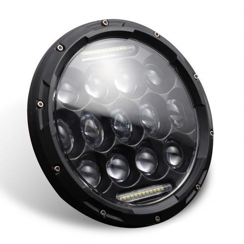 1pc7 inches 6000K Waterproof LED Headlight Bulb Lamp Angle Eye for Wrangler Car Lamp