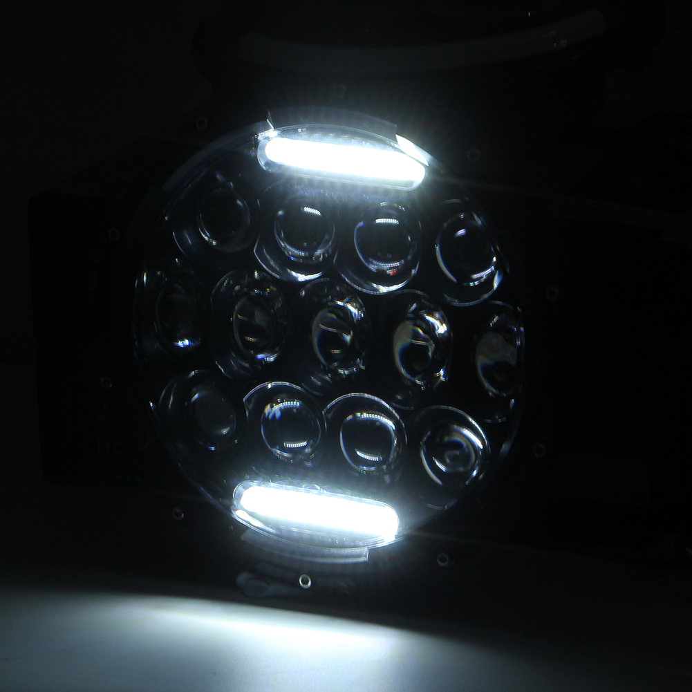 1pc7 inches 6000K Waterproof LED Headlight Bulb Lamp Angle Eye for Wrangler Car Lamp