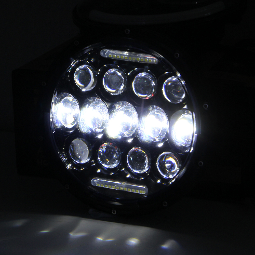1pc7 inches 6000K Waterproof LED Headlight Bulb Lamp Angle Eye for Wrangler Car Lamp