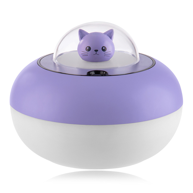 300ml Air Humidifier Cute Cat Ultrasonic Mute USB Aromatherapy Essential Oil Diffuser Car LED Night Light Purifier Atomizer