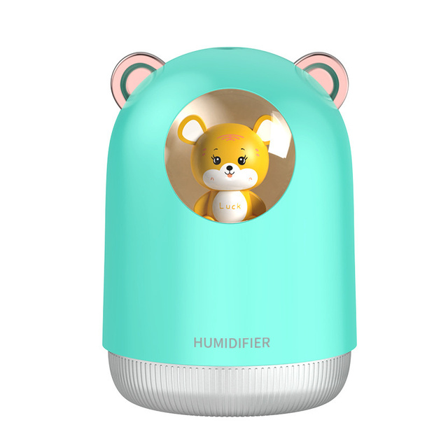 USB Mini Tiger Air Humidifier Household Desktop Mini Bedroom USB Aromatherapy Machine Essential Oils Diffuser Rechargeable