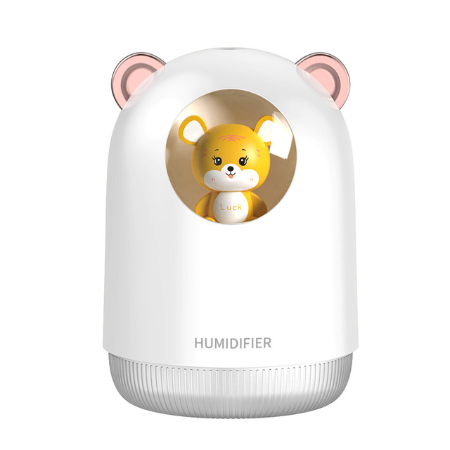 USB Mini Tiger Air Humidifier Household Desktop Mini Bedroom USB Aromatherapy Machine Essential Oils Diffuser Rechargeable