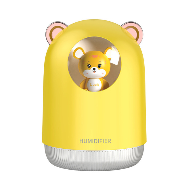 USB Mini Tiger Air Humidifier Household Desktop Mini Bedroom USB Aromatherapy Machine Essential Oils Diffuser Rechargeable