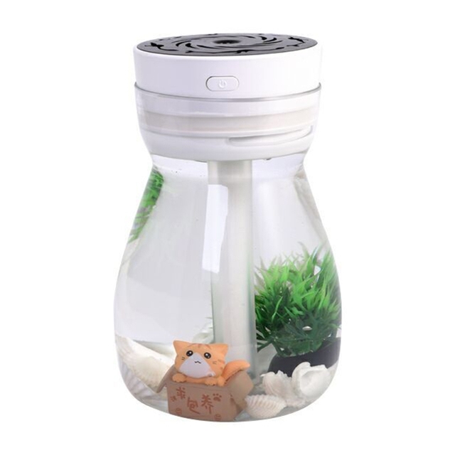 Cute Wishing Bottle Smart Air Humidifier USB Mist Maker Beauty Replenishing Aroma Diffuser Ultra-quiet Operation Fogger