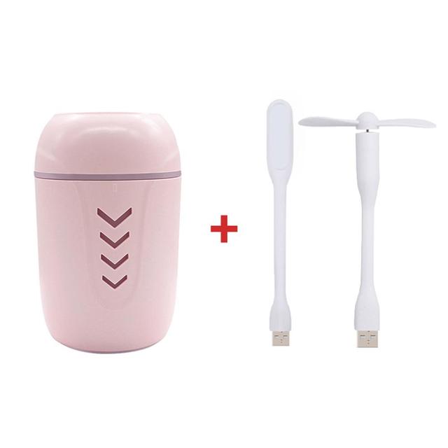 Humidifier 3 In 1 USB Mini Aromatherapy Humidifier Air Purifier Portable USB Humidifier With Lamp Fan Car Home Office Air