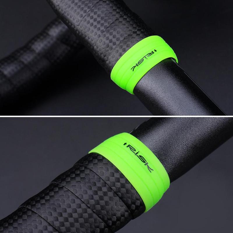 A Pair Anti-skip Bicycle Handlebar Tape Road Bike Fixing Waterproof Winding Strap Sleeve Bend Ring Plug Sleeve Bar Pcover