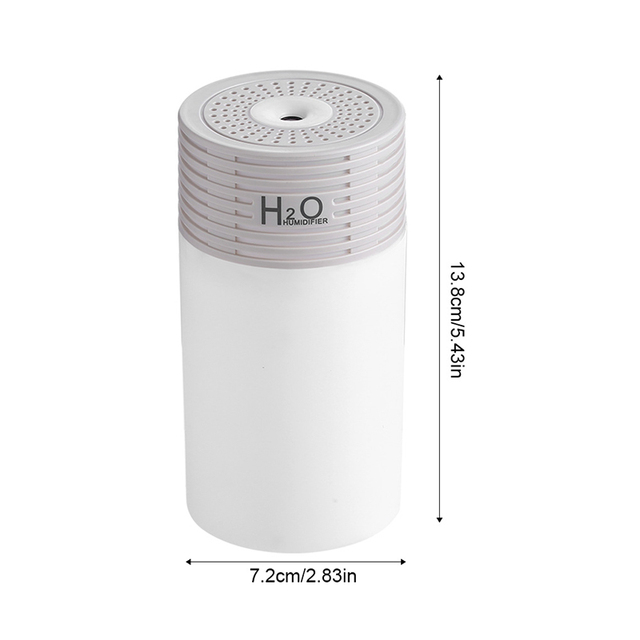 Portable Mini Humidifier Colorful LED Light Cool Mist Aroma Diffuser for Bedroom Home Office Indoor Air Freshener