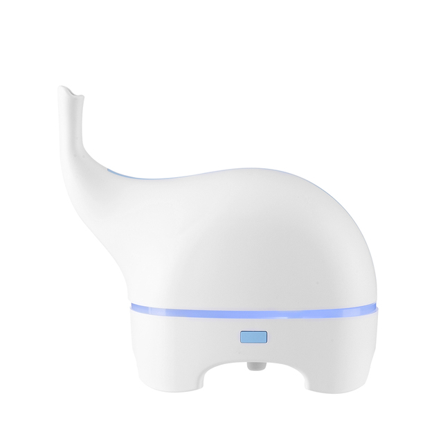 Small Elephant Essential Oil Diffuser,120ml USB Kids Ultrasonic Aroma Diffuser Humidifier, 7 Color Changing Night Light