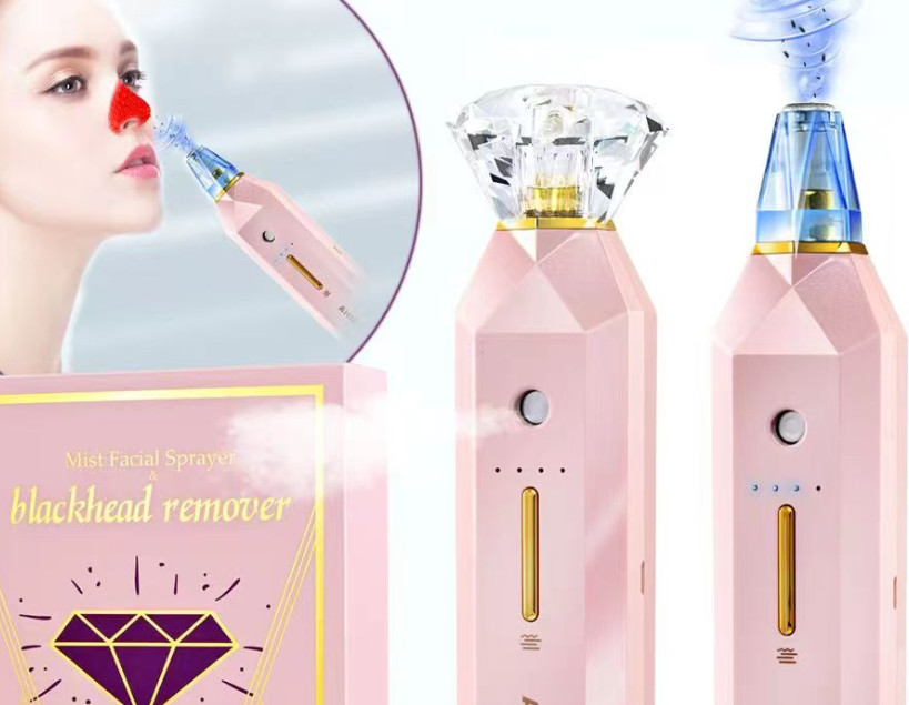 Blackhead Remover Pore Cleaner Vacuum Suction Acne Remover Oxygen Injection Spray Moisturizing Facial Cleaning Beauty Tools