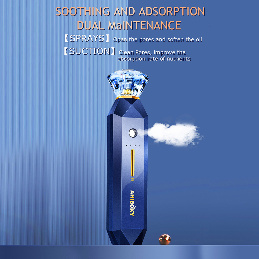 Blackhead Remover Pore Cleaner Vacuum Suction Acne Remover Oxygen Injection Spray Moisturizing Facial Cleaning Beauty Tools