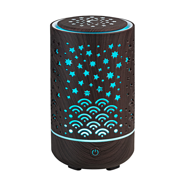 Home Appliances 230ML Hollow Out Wood Grian Aromatherapy USB Air Humidifier Ultrasonic Cool Mist Aroma Essential Oil Diffuser