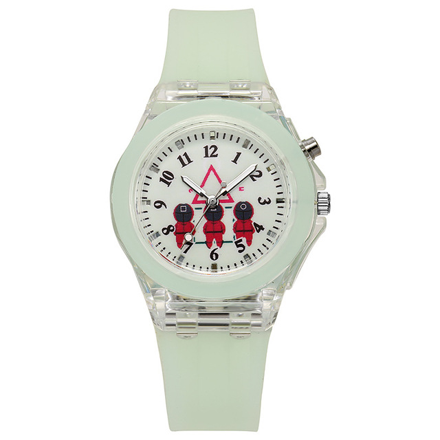 Fashion Silicone Watchband Sports Watches Flash  Watch For Men Women