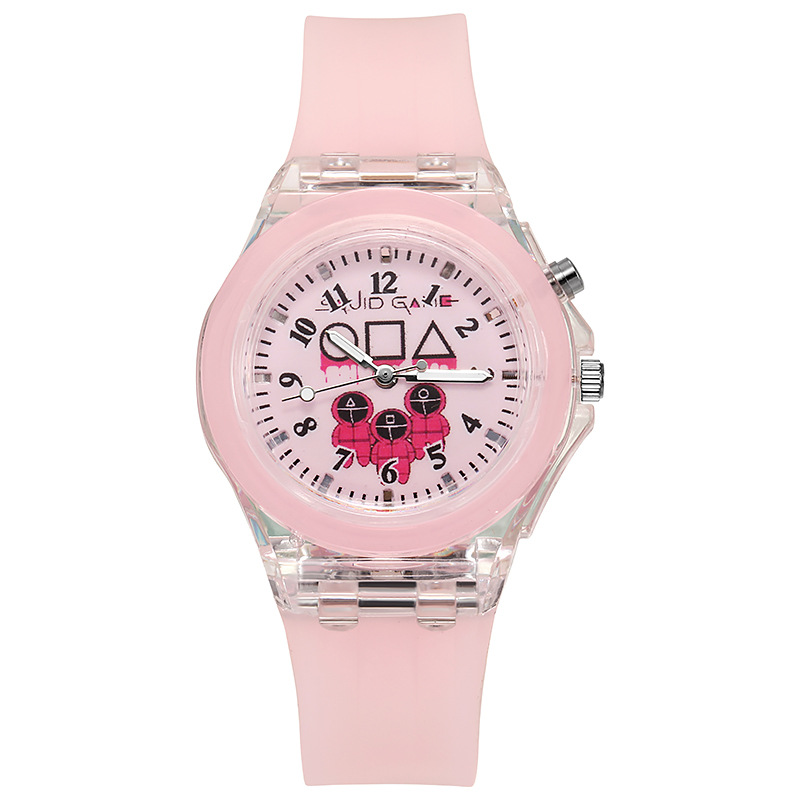 Fashion Silicone Watchband Sports Watches Flash  Watch For Men Women