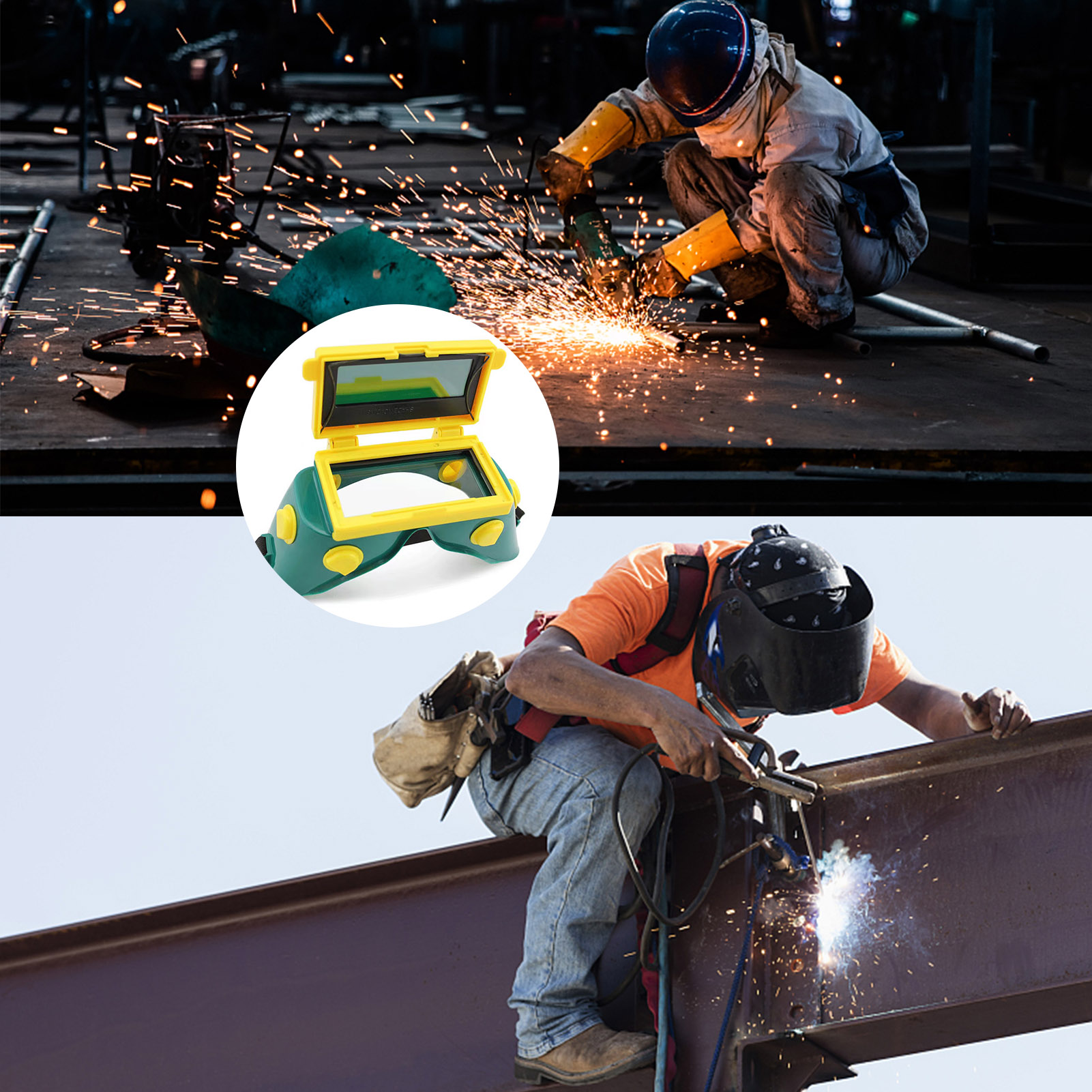 Welding Goggles Glasses For Men Auto Darkening Safety Protective Welding Goggle Shield Helmet For Professional Torch Cutting