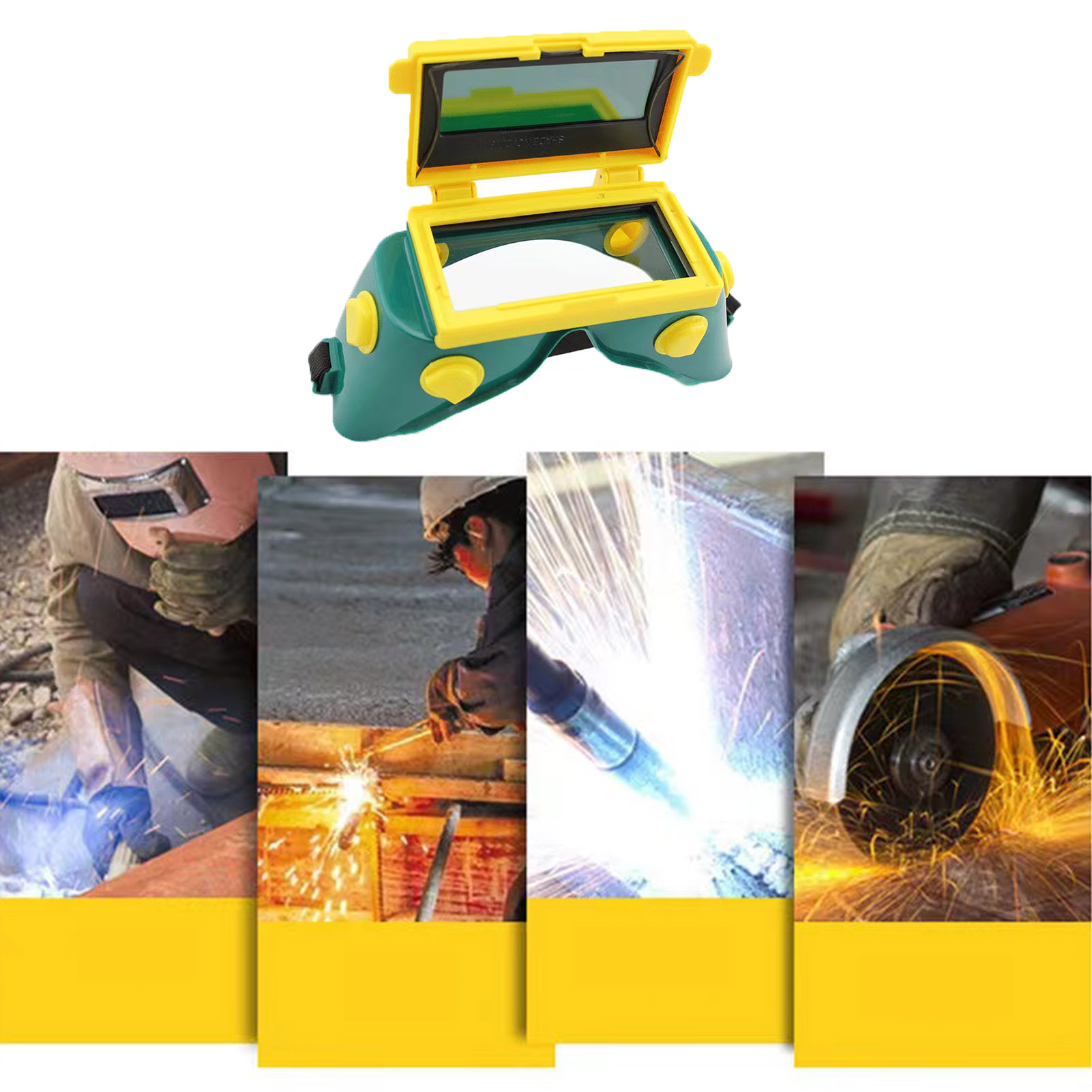 Welding Goggles Glasses For Men Auto Darkening Safety Protective Welding Goggle Shield Helmet For Professional Torch Cutting