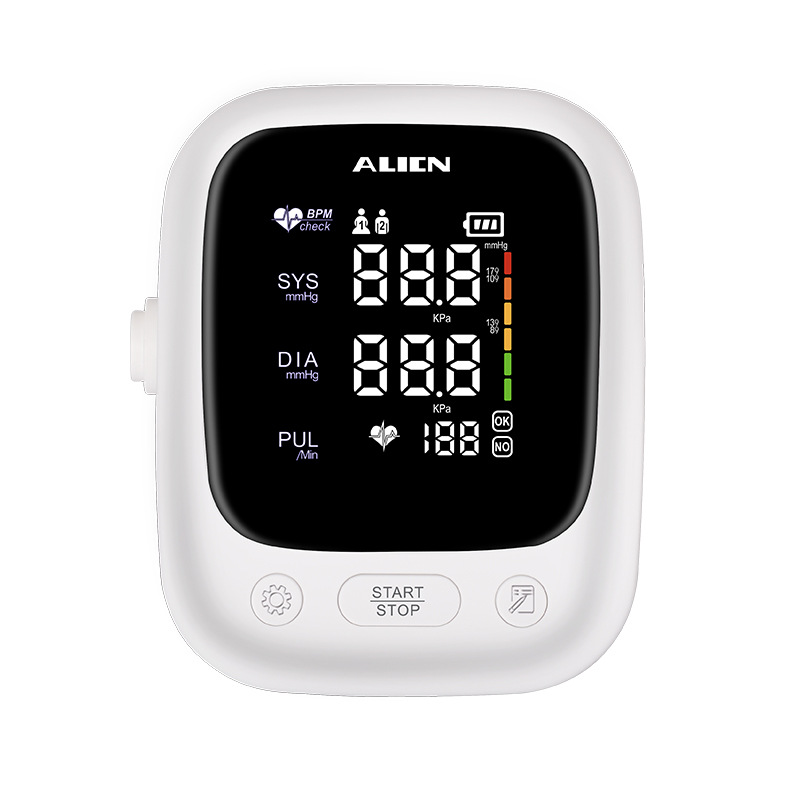 Arm Automatic Blood Pressure Monitor,  Heart Rate Pulse BP Sphygmomanometer Machine  with Voice Function & Large LCD Display