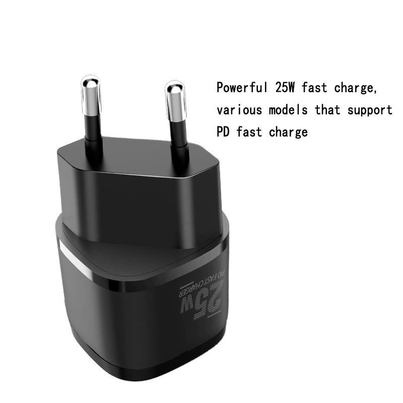 25w Pd fast charger Type C charging head portable EU,plug adapter for Samsung iPhone and other mobile phones