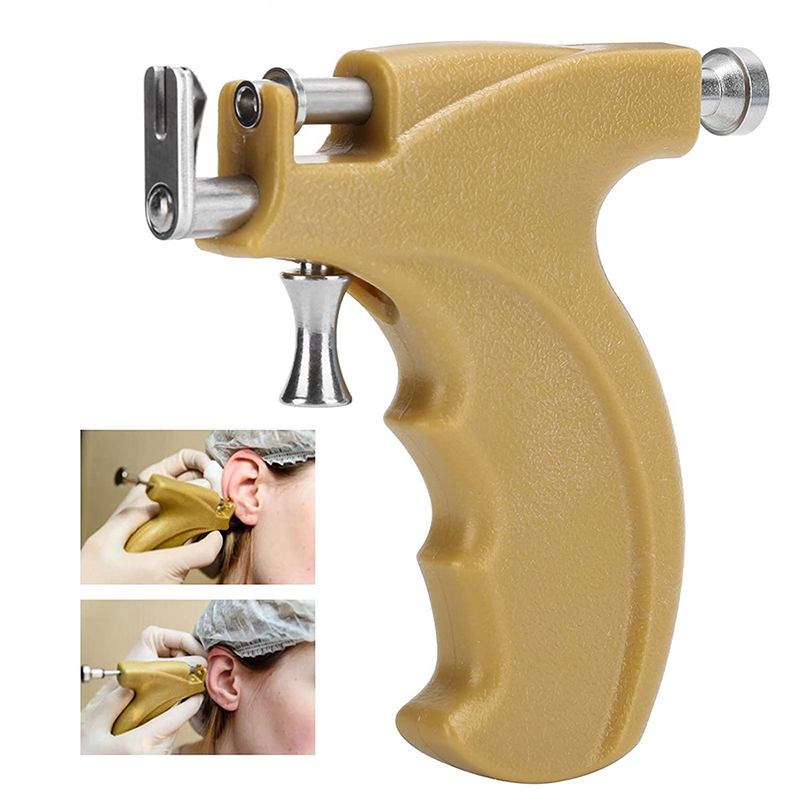 Professional Ear Piercing Gun Tools Steel Stud Earring Safe Sterile Nose Navel Helix Piercing Tool Set Body Jewelry Machine Kit
