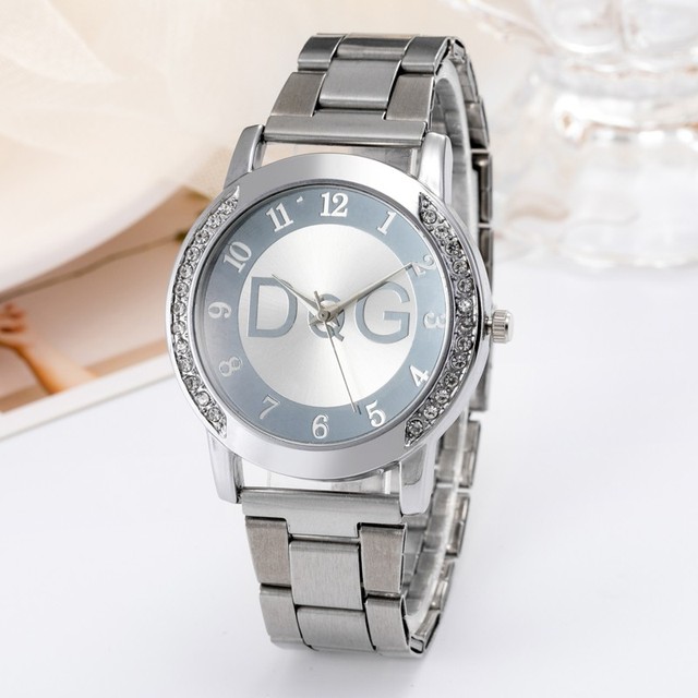 New Fashion Women Crystal Quartz  Watches Stainless Ladies Dress Watch