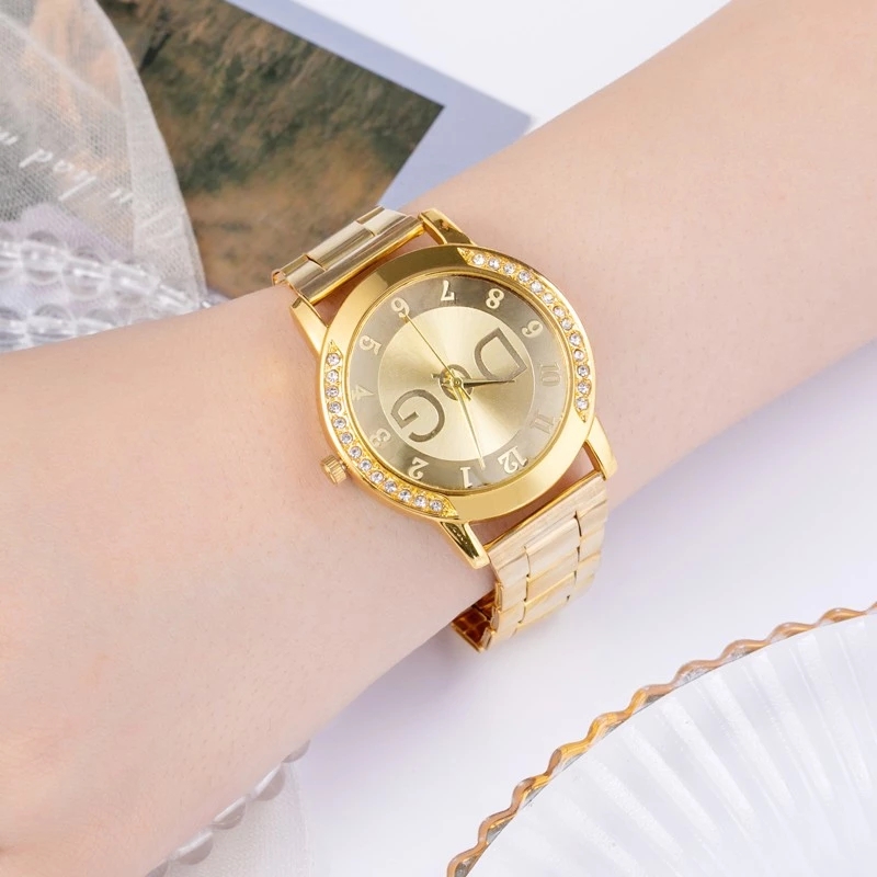 New Fashion Women Crystal Quartz  Watches Stainless Ladies Dress Watch