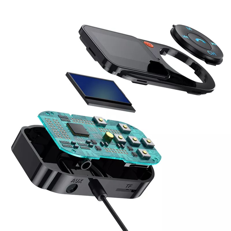 FM Modulator AUX Audio MP3 Player USB Type C PD Fast Charging Car Charger Handsfree Bluetooth 5.0 Car Kit FM Transmitter