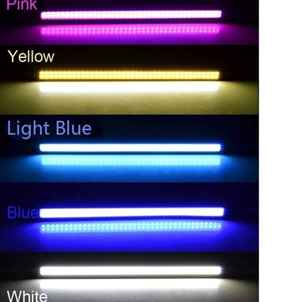 2Pcs Universal Daytime Running Light,Automobiles Parts 17cm DC12V Waterproof Led Lights COB DRL Car LED Strip Auto Interior Lamp