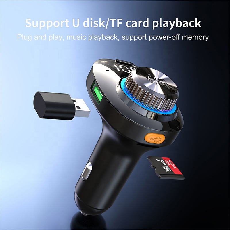 Bluetooth Car Adapter Bluetooth Transmitter for Car MP3 Player FM Transmitter Receiver Support SD Card USB Flash Drive