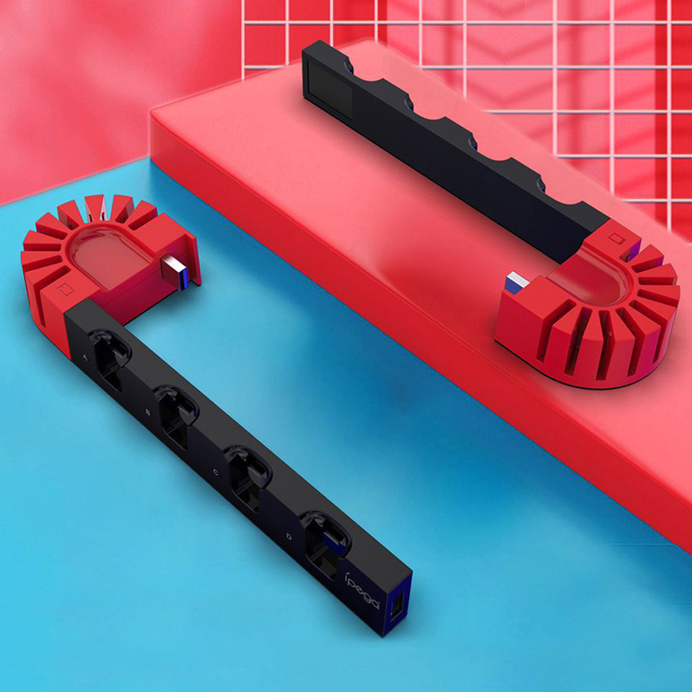 For Nintendo Switch Charger 4 Port Joycons Controller Gamepad Charging Dock Station Switch Console Holder Charger 9 Game Slots