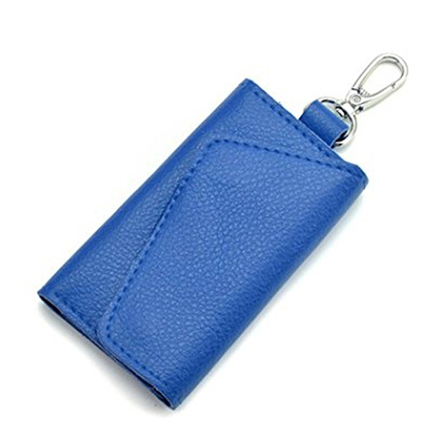 Wallets & Holders  New Key Holder Wallet PU Leather Unisex Solid Key Wallet Organizer Bag Car Housekeeper Wallet Card Holder