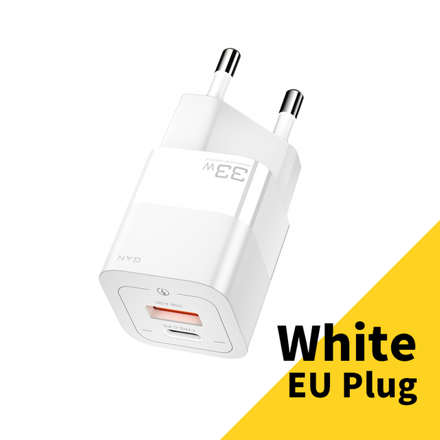 33W USB Type C Charger QC4.0 PD3.0 Fast Quick Charging For Xiaomi Oneplus Redmi Samsung Huawei Mobile Phones Charger