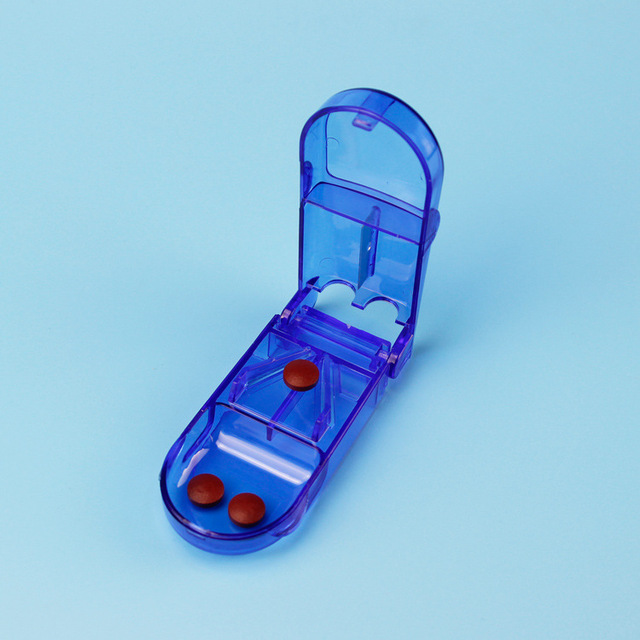 1pc Pill Cutter Medicine Cutter Medicine Split Medicine Box Portable Medicine Portable Small Medicine Box Health Care Pills Case