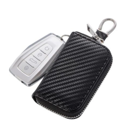 Premium Faraday Box Protect Your Key Fob RFID Signal Blocking Bag PU Leather Anti-Theft Pouch Anti-Hacking Case Blocker