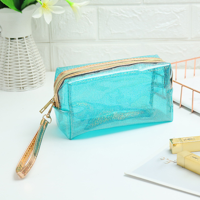 Women Waterproof Cosmetic Bag Organizer Travel Toiletries Makeup Cases Transparent Portable Brush Holder Storage Toilet Pouch
