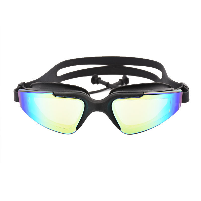 Swimming glasses earplug Adult  Waterproof Anti-Fog UV Men Women Pool Water Swim Eyewear Silicone Sea Swimming goggles