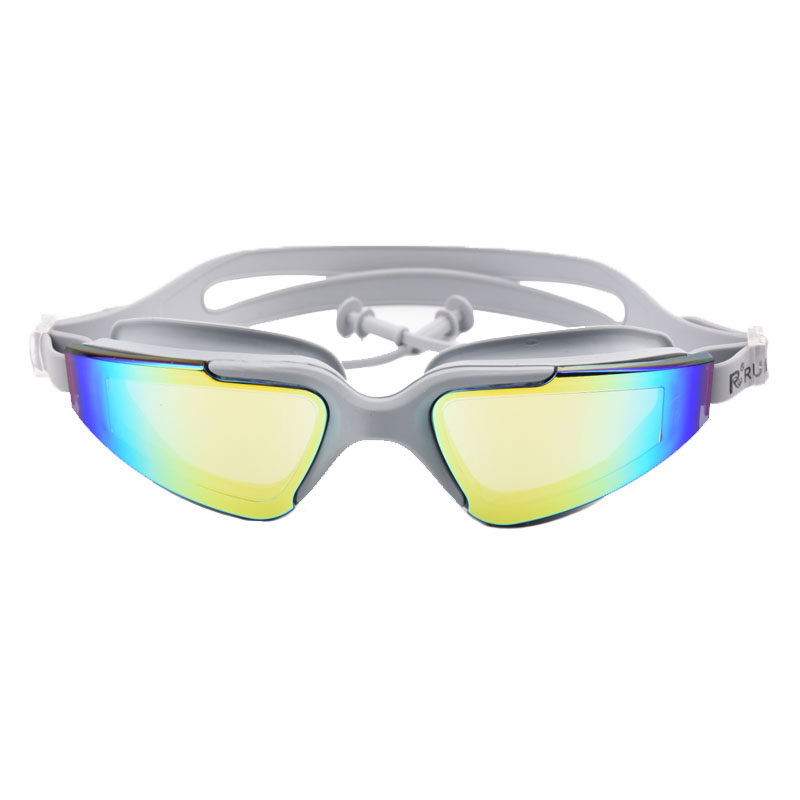 Swimming glasses earplug Adult  Waterproof Anti-Fog UV Men Women Pool Water Swim Eyewear Silicone Sea Swimming goggles