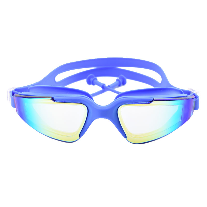 Swimming glasses earplug Adult  Waterproof Anti-Fog UV Men Women Pool Water Swim Eyewear Silicone Sea Swimming goggles