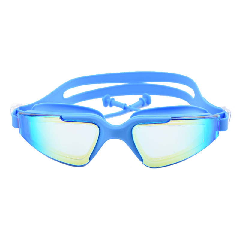 Swimming glasses earplug Adult  Waterproof Anti-Fog UV Men Women Pool Water Swim Eyewear Silicone Sea Swimming goggles