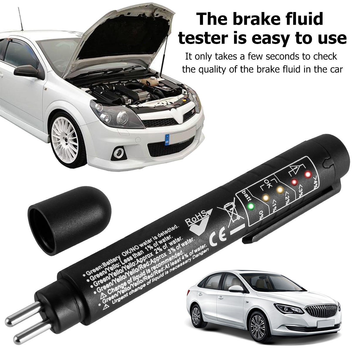 Accurate Oil Quality Check Pen Brake Fluid Tester Car Brake Liquid Digital Analyzer Pen Vehicle Auto Testing Tool
