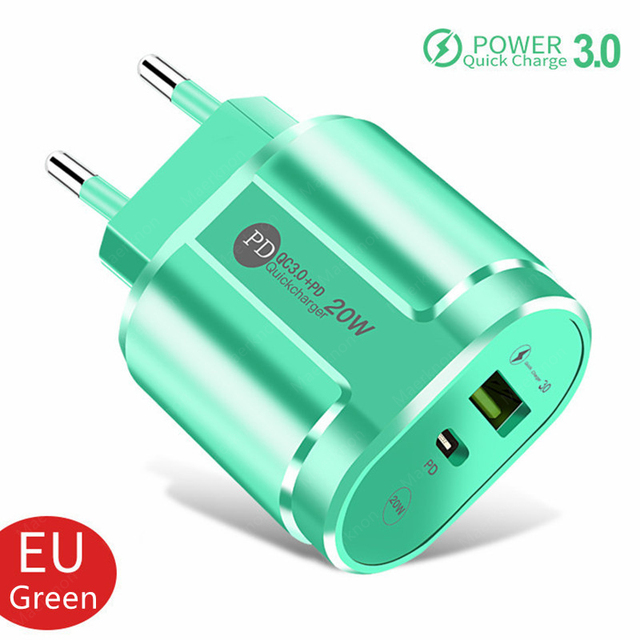 Fast Charge Charger For iphone 13 12 pro max xiaomi 12 pro type c PD portable mobile adapter usb charger fast Charger cell phone