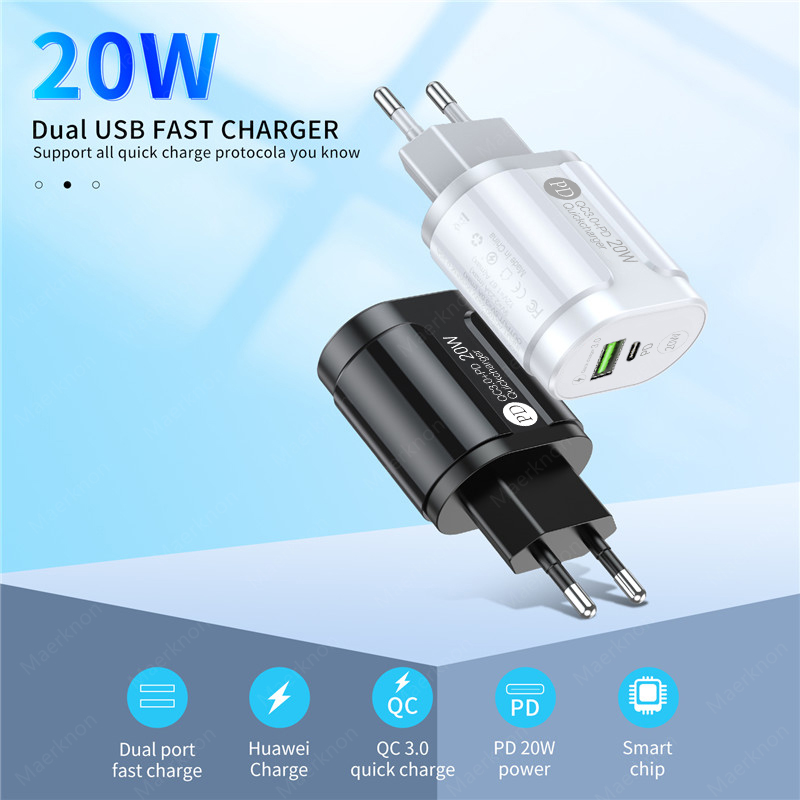 Fast Charge Charger For iphone 13 12 pro max xiaomi 12 pro type c PD portable mobile adapter usb charger fast Charger cell phone
