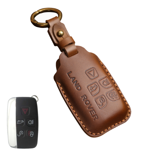 Other Men's Bags  Genuine Leather Hand-Made Car Key Cover Car KeyCase Shell Auto Accessories Keychain For Land Rover Range Rover Discovery 5 Sport
