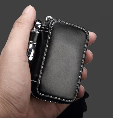 Home Car Keys' Bag Zipper Mini Wallet high-capacity Men Women's Key Holder Leather Chain Key Case Key Coin Pouch